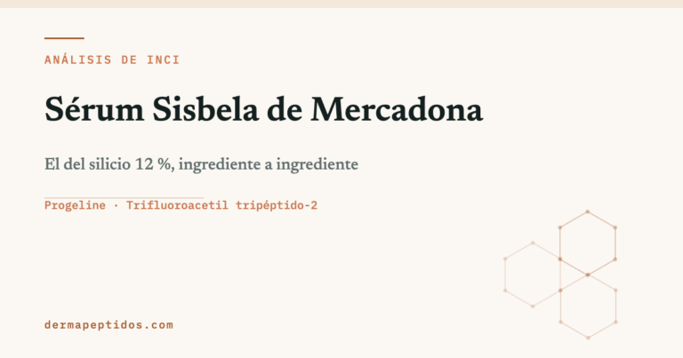 Portada del análisis del sérum Sisbela de Mercadona