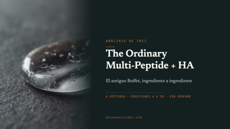 Portada del análisis del The Ordinary Multi-Peptide + HA Serum