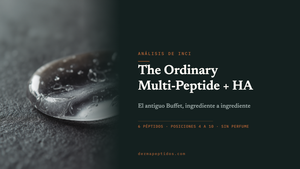 Portada del análisis del The Ordinary Multi-Peptide + HA Serum